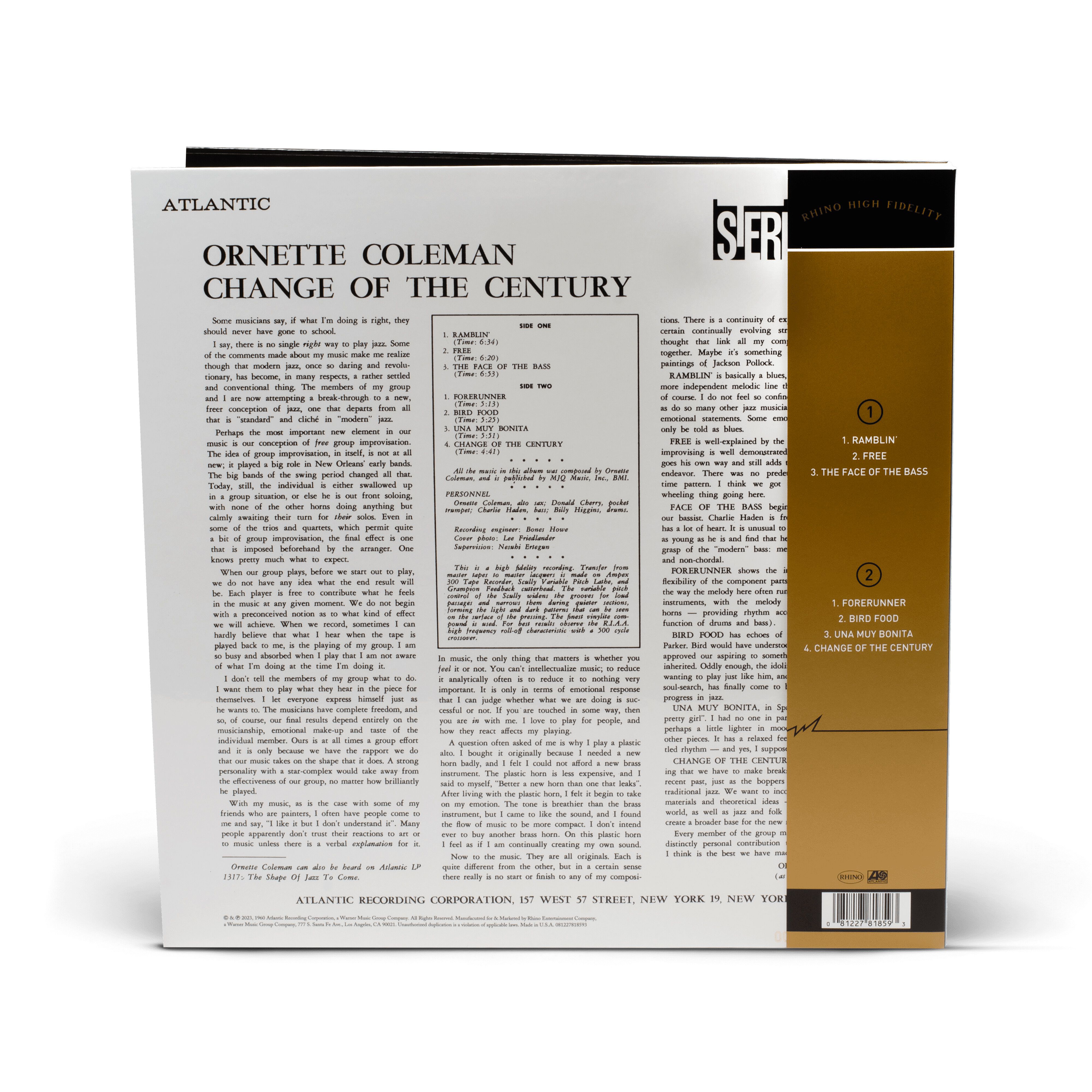 欧10LP Ornette Coleman The Atlantic Years (LP x 10 Box Set) 0081227940690 Atlantic, Rhino Reco /03560 Amazon.com: The Atlantic Years (Remastered): CDs & Vinyl